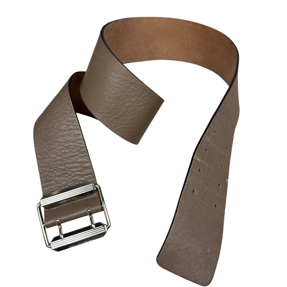Dorothee Schumacher Wide Leather Double Hole Belt